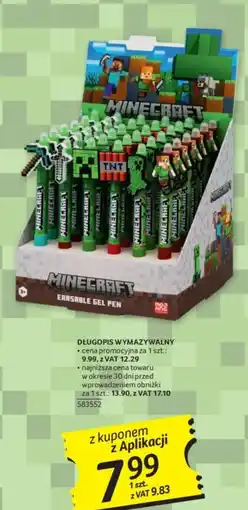Selgros Minecraft Erasable Gel Pen oferta