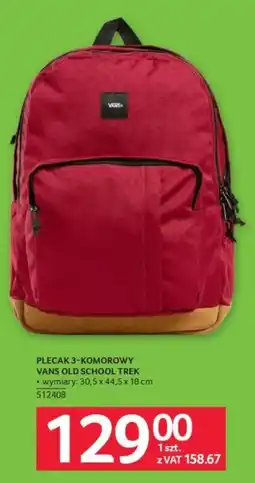 Selgros Plecak 3-komorowy Vans Old School Trek oferta