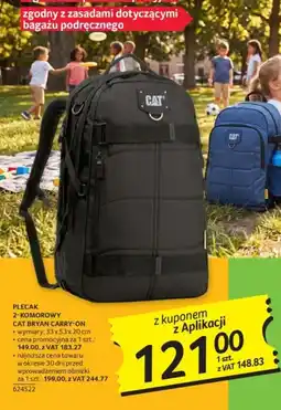 Selgros Plecak 2-komorowy CAT Bryan Carry-On oferta