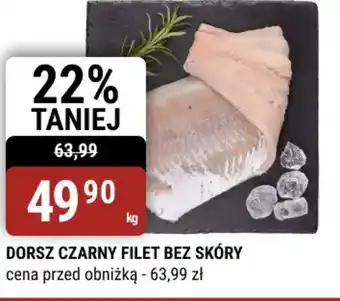 Dorsz Czarny Filet Bez Skóry