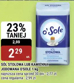 bi1 Sól Stołowa Jodowana O'Sole oferta