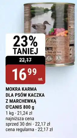 bi1 Mokra karma dla psów kaczka z marchewką O'Canis oferta