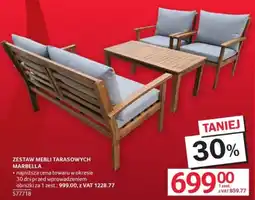 Selgros ZESTAW MEBLI TARASOWYCH MARBELLA oferta