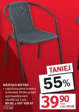 Selgros KRZESŁO BISTRO oferta
