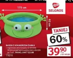 Selgros Basen z kołnierzem żabka oferta