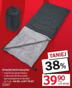 Selgros Śpiwór Prostokątny oferta