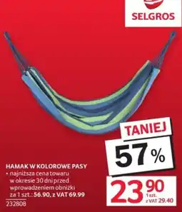 Selgros HAMAK W KOLOROWE PASY oferta