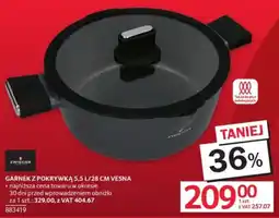 Selgros GARNEK Z POKRYWKĄ 5,5 L/28 CM VESNA oferta