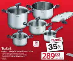 Selgros Tefal KOMPLET GARNKÓW 10 CZĘŚCI DAILY COOK oferta