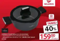 Selgros Garnek z pokrywką 3,5 L/24 CM Vesna oferta