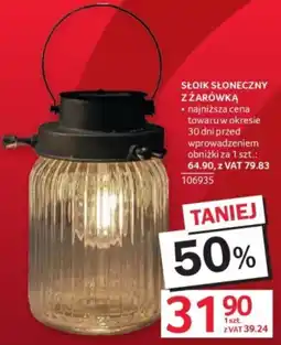 Selgros Słoik Słoneczny z Żarówką oferta