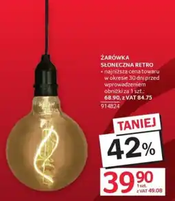 Selgros ŻARÓWKA SŁONECZNA RETRO oferta