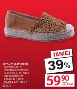 Selgros Espadryle Damskie oferta