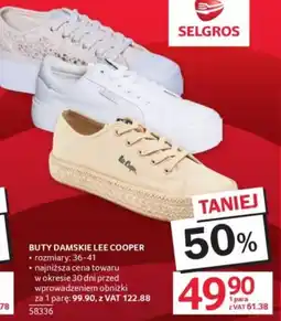 Selgros Buty damskie Lee Cooper oferta