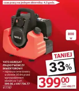 Selgros YATO AGREGAT PRĄDOTWÓRCZY INWERTOROWY oferta