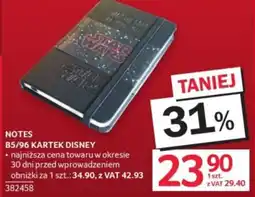 Selgros Notes B5/96 Kartek Disney oferta