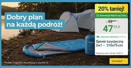 ERLI Śpiwór turystyczny Bestif 2w1 210x75 cm oferta