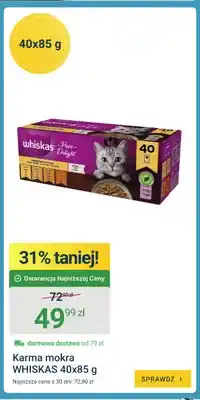ERLI Karma mokra dla kota Whiskas Pure Delight drobiowe frykasy 40-pak oferta