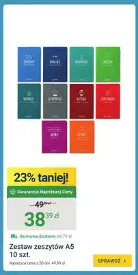 ERLI Zestaw zeszytów A5 Herlitz oferta