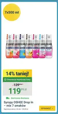 ERLI Syropy OSHEE Drop In - mix 7 smaków 7-pak oferta