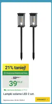 ERLI Lampki solarne LED 2-pak oferta