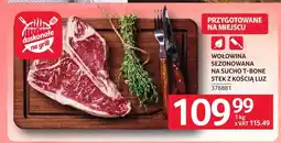 Selgros Wołowina sezonowana na sucho T-bone stek z kością luz oferta