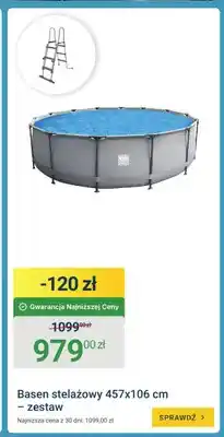 ERLI Basen stelażowy 457x106 cm - zestaw Avenli oferta