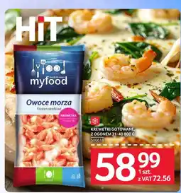Selgros Krewetki gotowane z ogonem Myfood oferta
