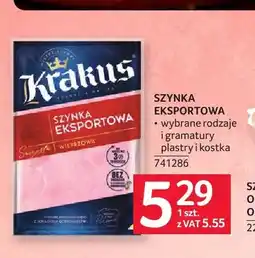 Selgros Szynka eksportowa Krakus oferta