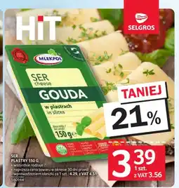 Selgros Ser Gouda w plastrach Mlekpol oferta