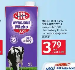 Selgros Mleko UHT bez laktozy Mlekpol Wydojone Mleko 3,2% oferta