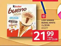 Selgros Lody Kinder Bueno White 4-pak oferta