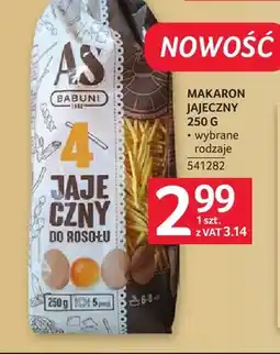 Selgros Makaron jajeczny 4-jajeczny As Babuni oferta