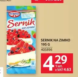 Selgros Sernik na zimno Dr. Oetker oferta