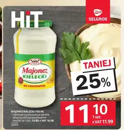 Selgros Majonez Kielecki oferta