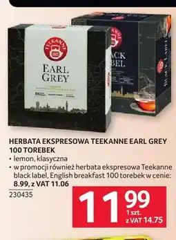 Selgros Herbata ekspresowa Teekanne Earl Grey klasyczna oferta