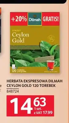 Selgros Herbata ekspresowa Dilmah Ceylon Gold oferta