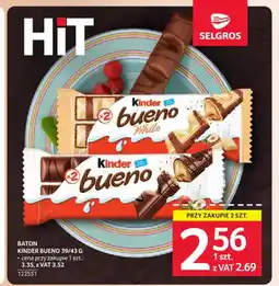 Selgros Baton Kinder Bueno oferta