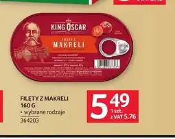 Selgros Filety z makreli w sosie pomidorowym King Oscar oferta