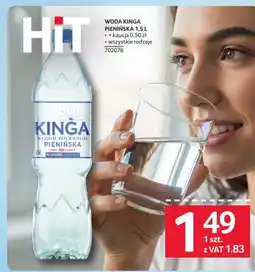 Selgros Woda mineralna niegazowana Kinga Pienińska oferta
