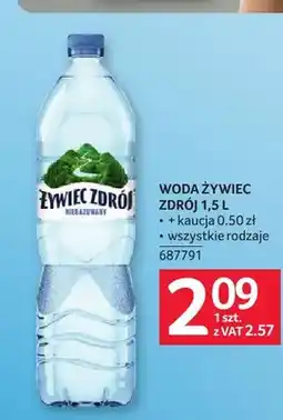 Selgros Woda źródlana niegazowana Żywiec Zdrój oferta