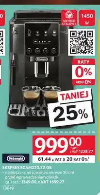 Selgros Ekspres do kawy DeLonghi ECAM220,22.GB oferta
