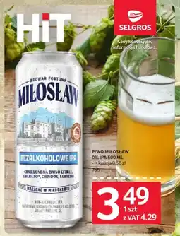 Selgros Piwo bezalkoholowe Miłosław IPA oferta
