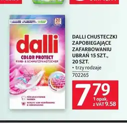 Selgros Chusteczki zapobiegające zafarbowaniu ubrań Dalli Color Protect oferta