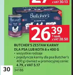 Selgros Zestaw karmy dla psa lub kota Butcher's oferta
