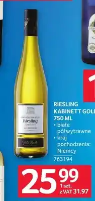 Selgros Wino białe Riesling Kabinett Gold oferta