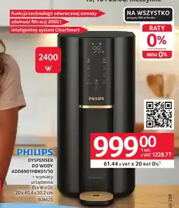 Selgros Dyspenser do wody Philips oferta