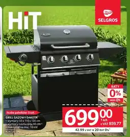 Selgros Grill gazowy Dakota oferta
