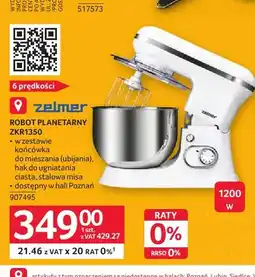 Selgros Robot planetarny Zelmer ZKR1350 oferta