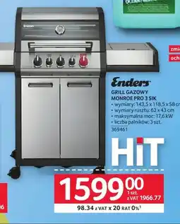 Selgros Grill gazowy Enders Monroe Pro oferta